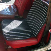 Sprite/Midget Classic Austin Mini Cooper VENTILATED SEAT COVER CUSHION PROTECTOR - BLACK