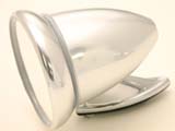 Sprite/Midget Classic Mini Bullet Mirror Brushed Aluminum Convex Glass