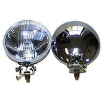 Sprite/Midget Classic Mini chrome spotlight driving lights pair 5 1/2