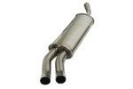 Austin Mini Stainless Steel Side Exit Dtm Twin Pipe Muffler